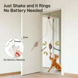 Jouets pour chats - Souris interactives avec son grinçant